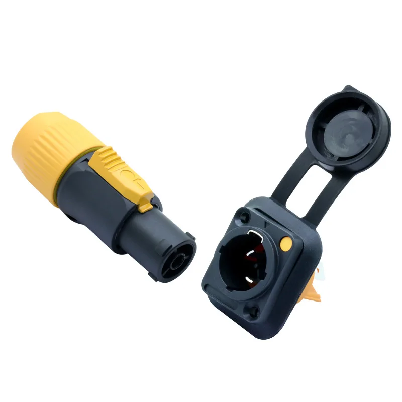 10 шт. IP65 Водонепроницаемый 3 контактный разъем питания переменного тока штекер +