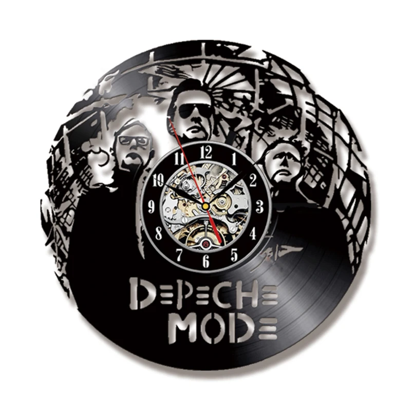 

Music Team Wall Clock with LED Rock Band Vinyl Recor Wall Clock Modern Design Home Decoration Gifts for Musician relojes