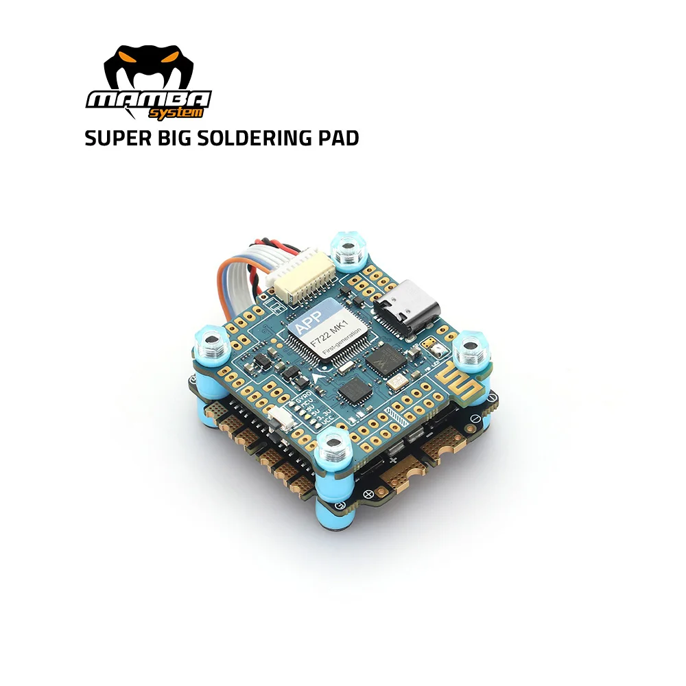 Diatone MAMBA F722 APP WIFI controlador de vuelo Stack F722S 50A 3-6S 32Bit BLHeli32 50A ESC 6S 4 en 1 Dshot1200 ESC-3