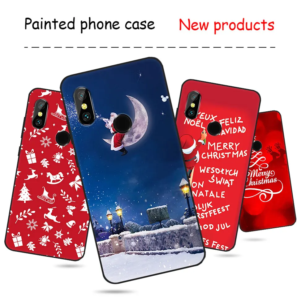 Чехлы для телефонов Shell mi6x X'mas тонкий мягкий чехол из ТПУ Для Xiaomi A1 A2Lite