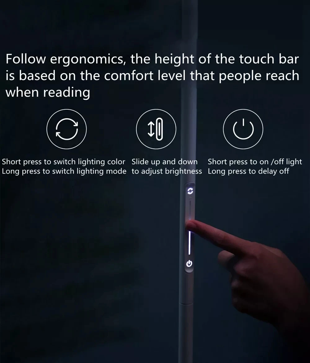 Xiaomi Yeelight YLLD01YL 12 Вт умный Диммируемый СВЕТОДИОДНЫЙ торшер wifi приложение управление Поддержка Mijia приложение Apple Homekit wifi управление