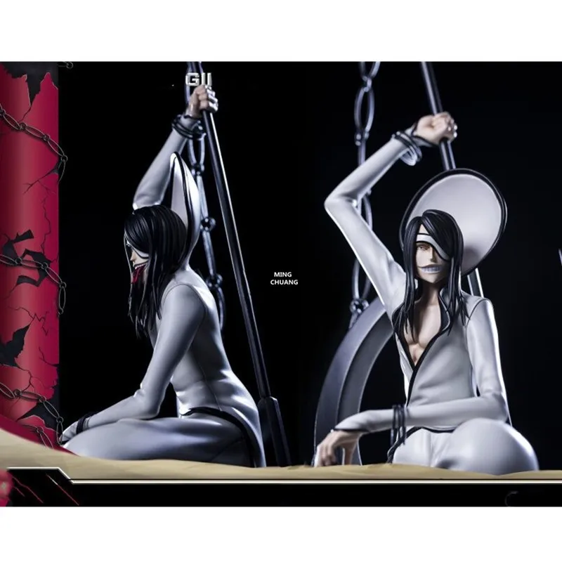 24" BLEACH Statue Nnoitra Gilga Bust Espada Full-Length Portrait Santa Teresa Art Craft GK Action Figure Toy BOX 43-60CM V227