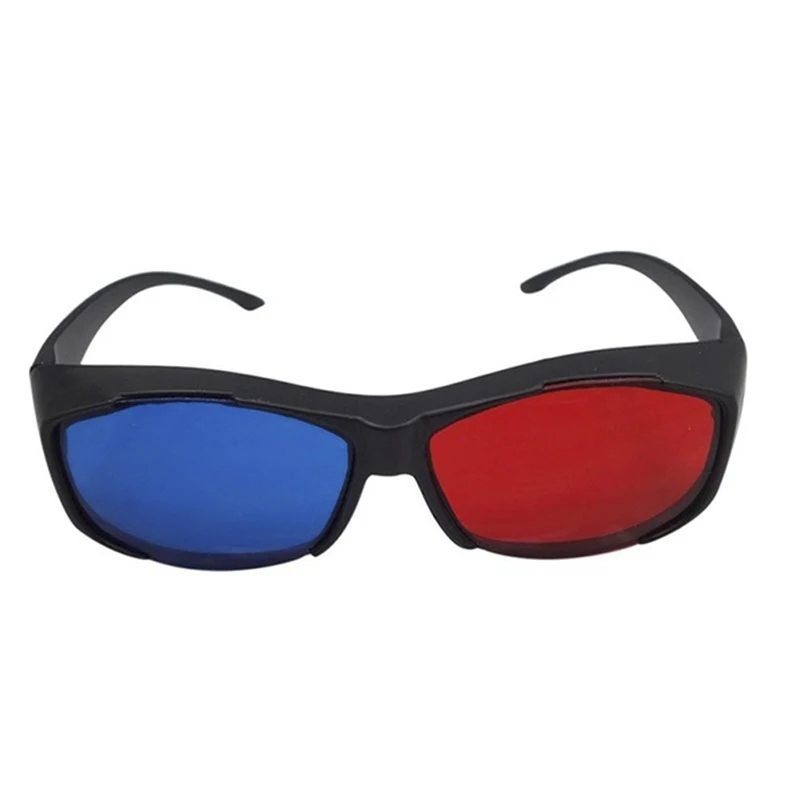 

1Pcs Black Frame Red Blue 3D Glasses For Dimensional Anaglyph TV Movie DVD Game