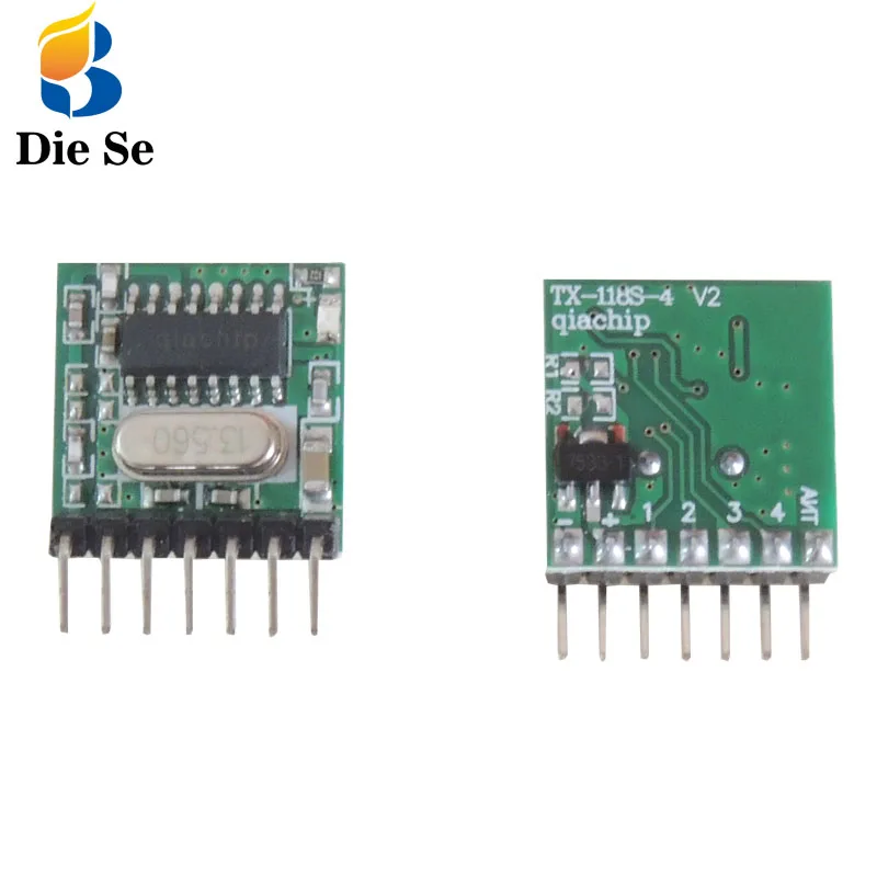 Супергетеродинный радиочастотный приемник и модуль передатчика 433 мгц с