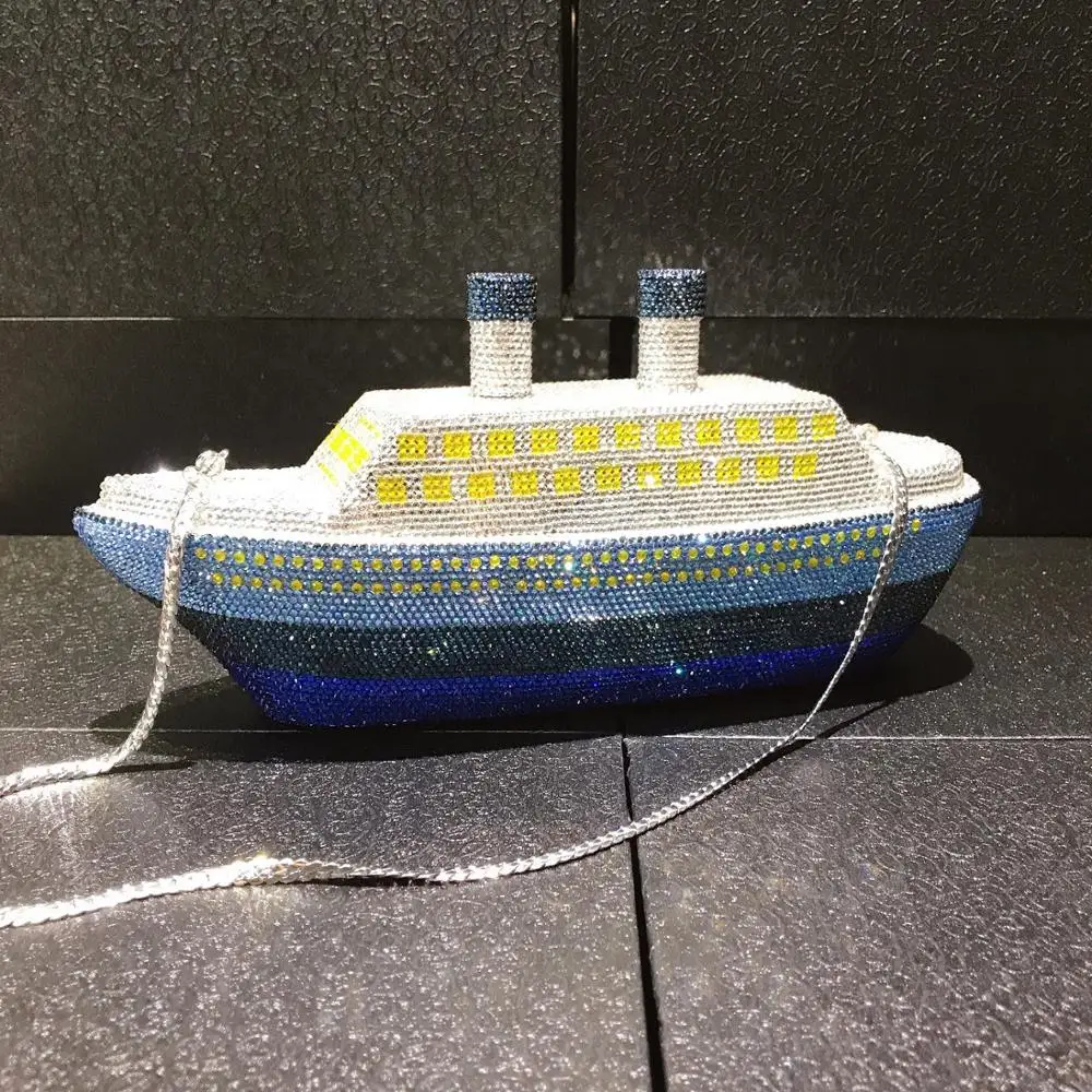 Модные роскошные женские вечерние сумки с кристаллами простые металлические