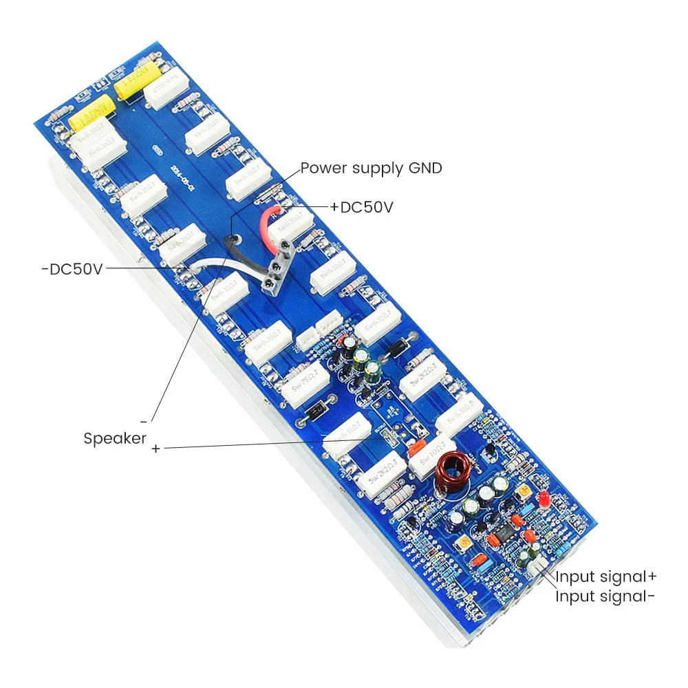 AIYIMA усилитель мощности платы Hi Fi NJW0281/NJW0302 ON Semiconductor Mono 650W звука 2SA1837/2SC4793|Усилители