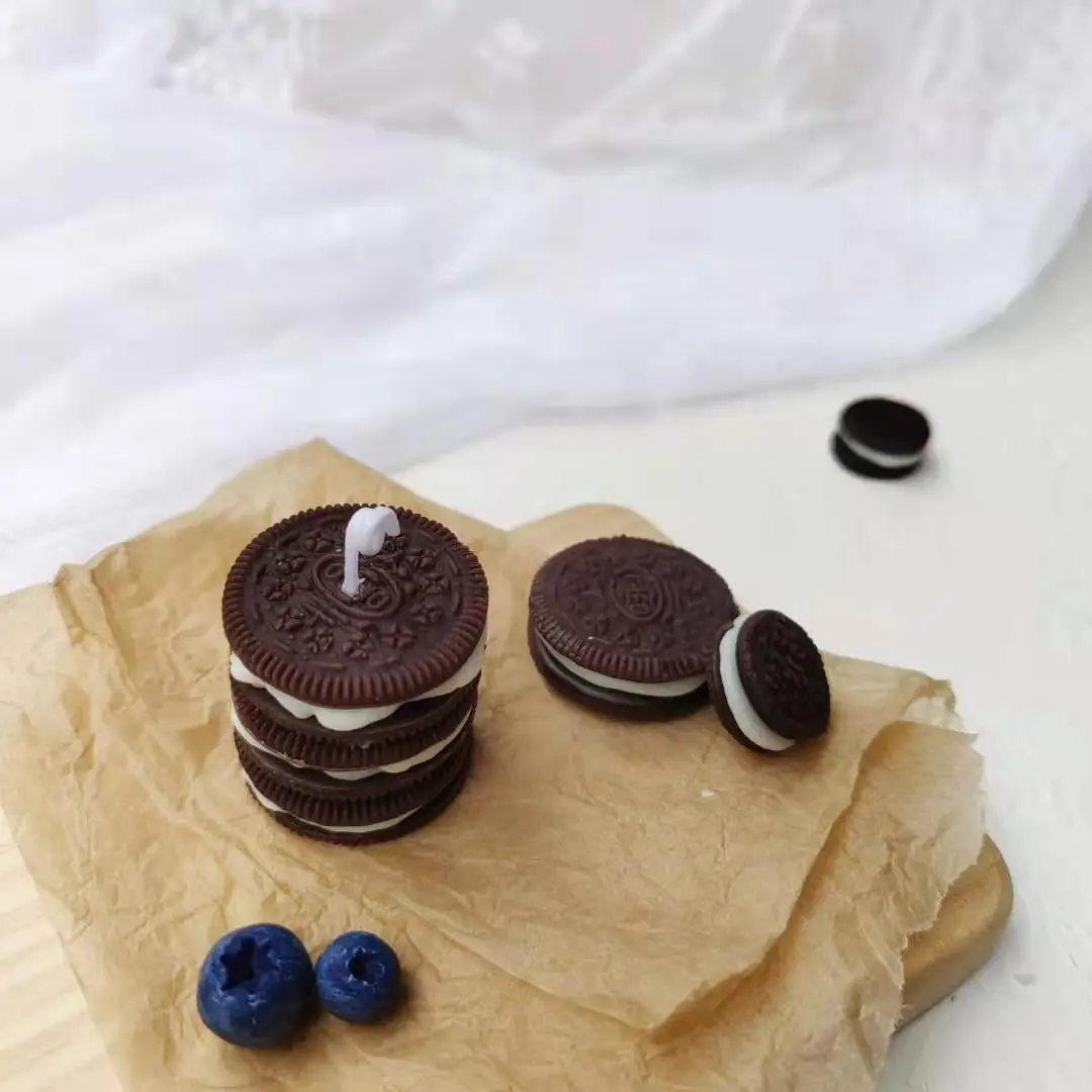 

Biscuit chocolate Candles for Valentine's Day Smokeless Scented Candles Fragrance Aromatherapy Purifying Air Home Decoration