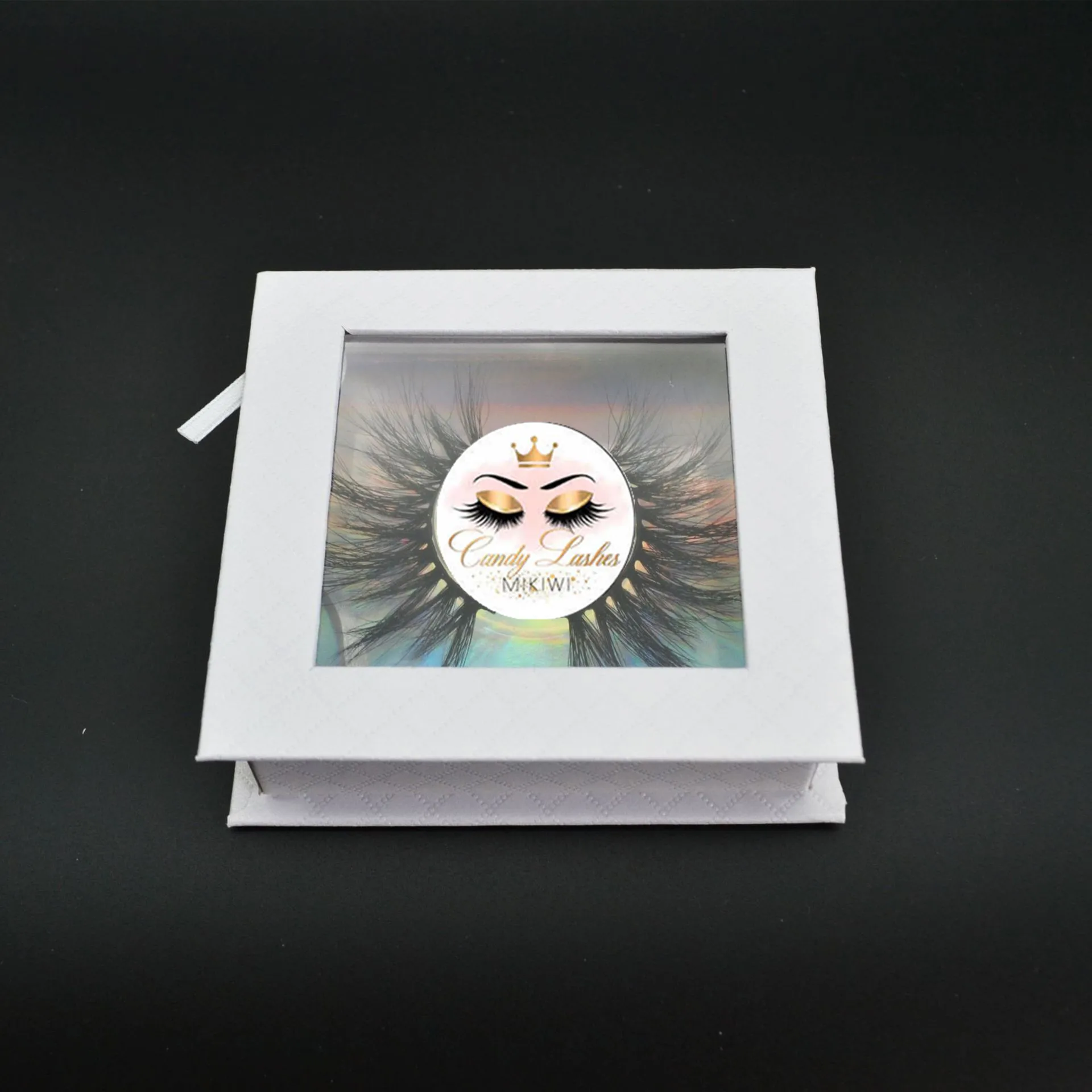 

Pre-sale 100PCS Free Custom Logo False Eyelashes Packaging Box Empty Boxes 3D Faux Mink Lashes Square Magnetic Case Wholesale
