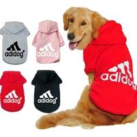 adidog pet dog clothes warm fashion dog hoodies autumn winter medium large dogs sweatshirt for labrador french bulldog clothing