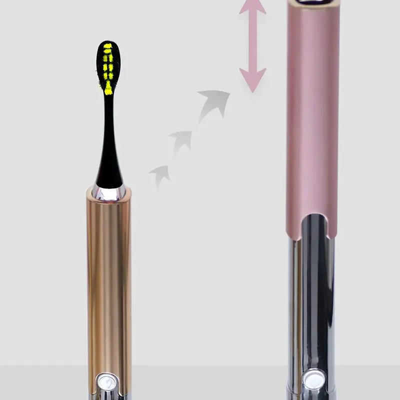 

Electric Toothbrush Adult Timer Brush USB Charger Rechargeable Tooth Brushes Replacement Heads Set