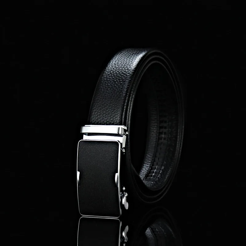 

IENA Fashion Men's First Layer Cowhide Belt New Alloy Automatic Buckle Belt