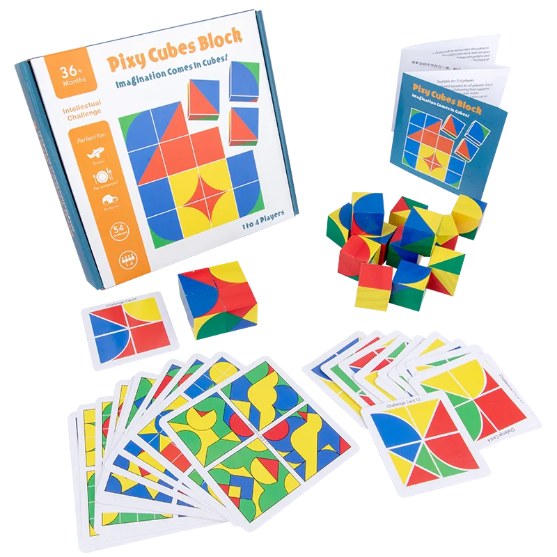 Детские деревянные строительные блоки Кубики Игрушки пространственное мышление