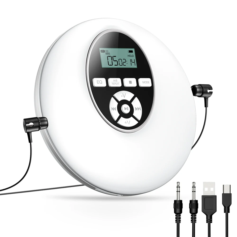 Портативный CD-проигрыватель Walkman для автомобиля Hi-Fi музыкальный проигрыватель с