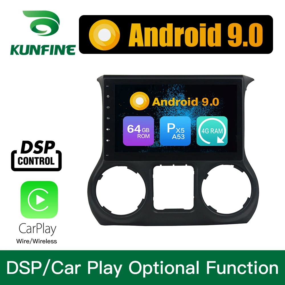 Android 9 0 Восьмиядерный 4 Гб ОЗУ 64 ПЗУ автомобильный DVD gps мультимедийный плеер