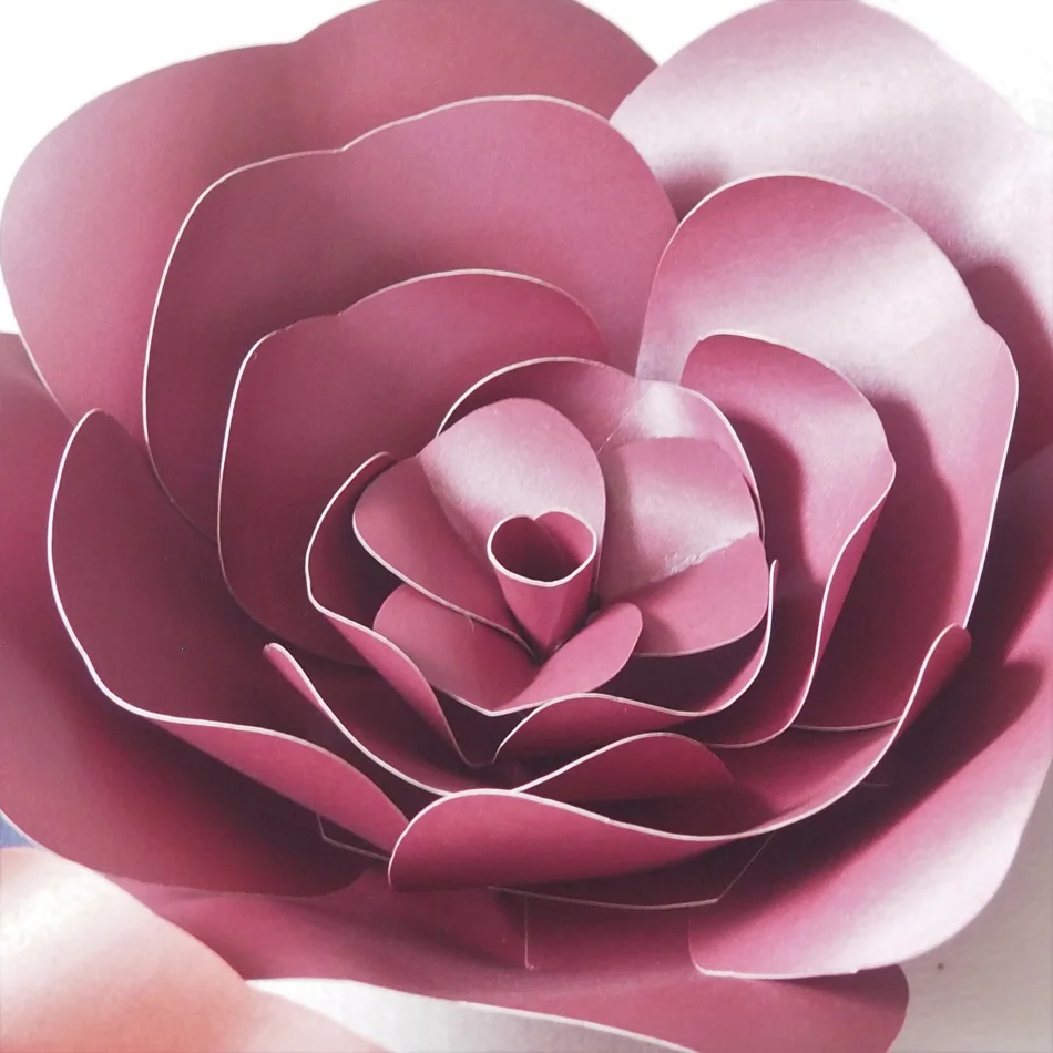 DIY Искусственные цветы гигантские бумажные 4 шт. из бумаги оставляют декор для