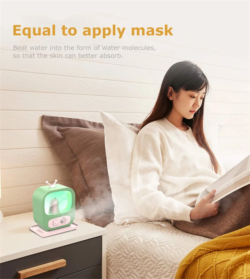 

USB And Baterry Type Mini Car Air Humidifier Small Household New Atomizer Cute Pet Tv Instrument Humidifier ColorfulLED Lamp