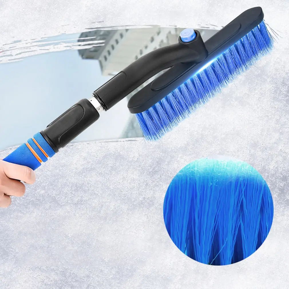 

Vehicle Mounted Snow Shovel Removable Snow Brush Scalable Automobile Windshield Snow With Foam Brush Handle
