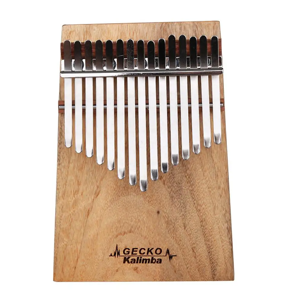 GECKO 15 клавиш Kalimba большой палец пианино камфора деревянный музыкальный
