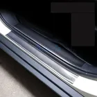 Аксессуары для Porsche Cayenne Macan Panamera 718 911 Cayman Boxster Turbo, дверной порог, обшивка бампера для багажника, краш-барьеры в полоску