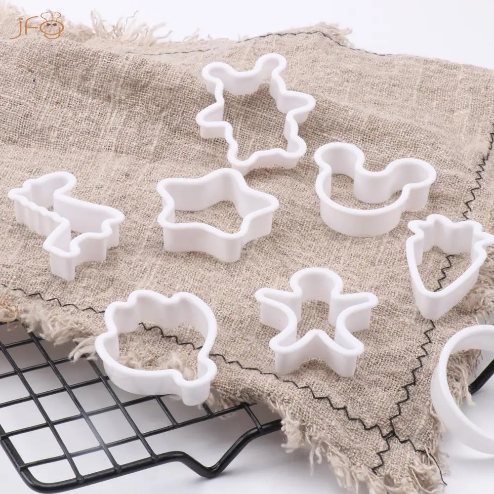 8 шт./компл. 3d мультфильм милый Пластик Diy Формочки для печенья тиснением