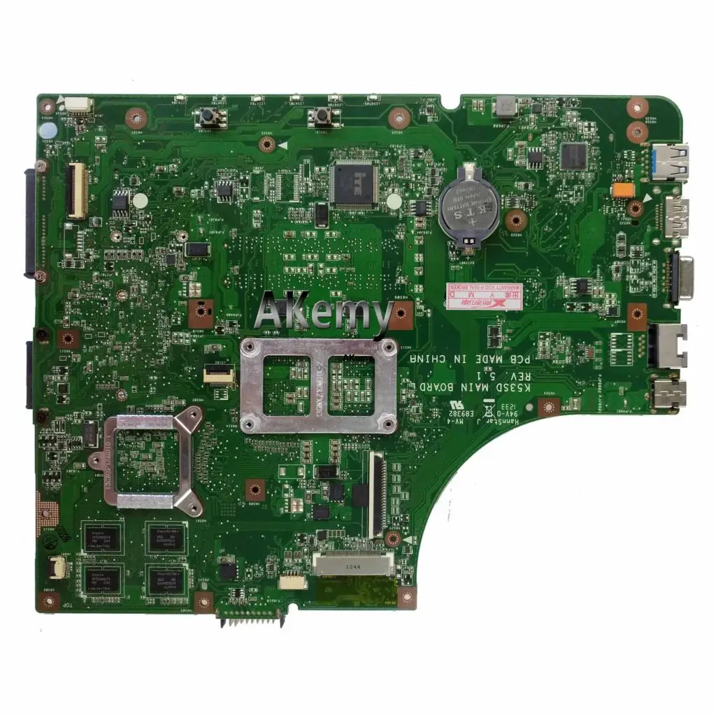 Материнская плата для ноутбука ASUS K53SD K53S A53S, материнская плата K53SD, тест ОК, материнская плата GT610M 2GB HM65