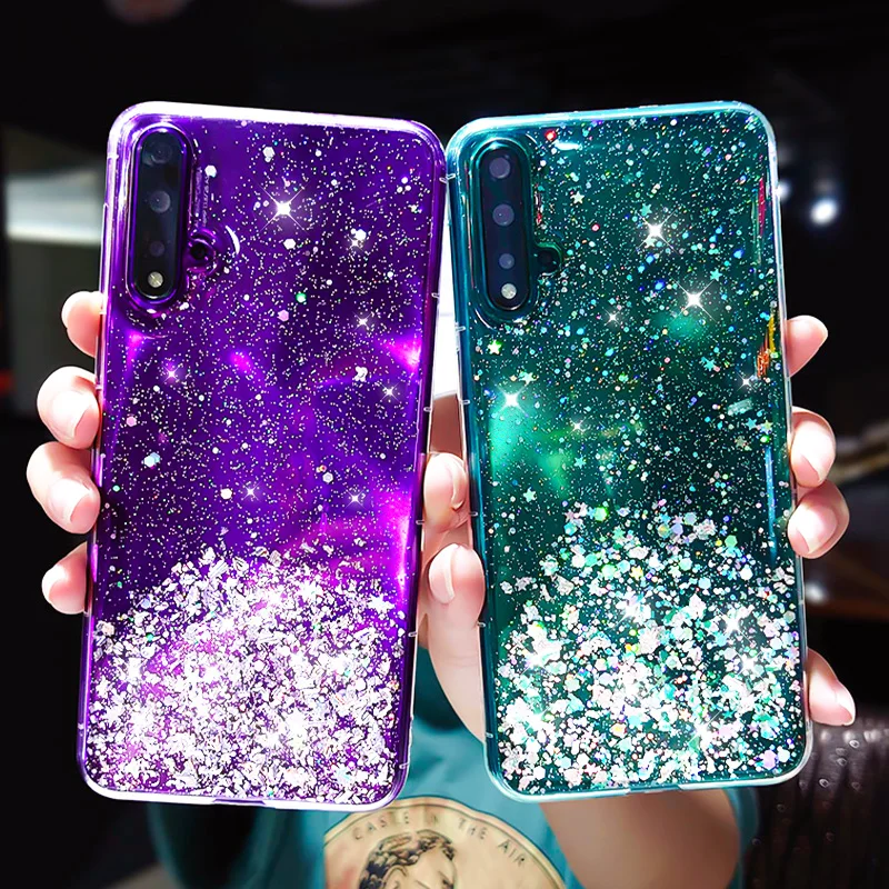 Bling Glitter Case For Huawei Y9 Y7 Prime Y5 Y6 2019 Y7A Y7P Cases Huawei Honor 10i 9X 8X 8A 10 Lite 20 Pro 9A 9C 8S 20S Covers