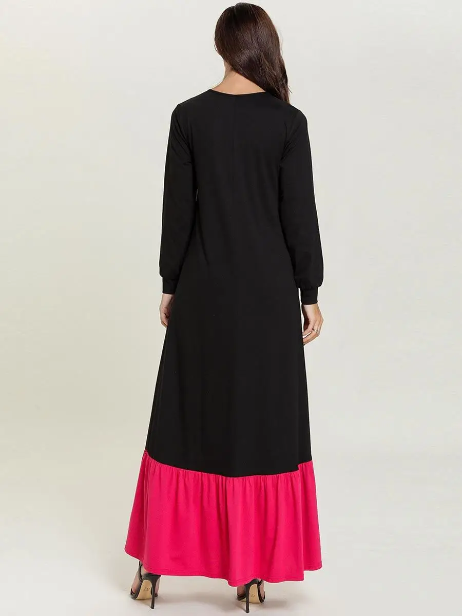 Женское мусульманское платье Дубай абайя кафтан кимоно длинное Юба эльбиз