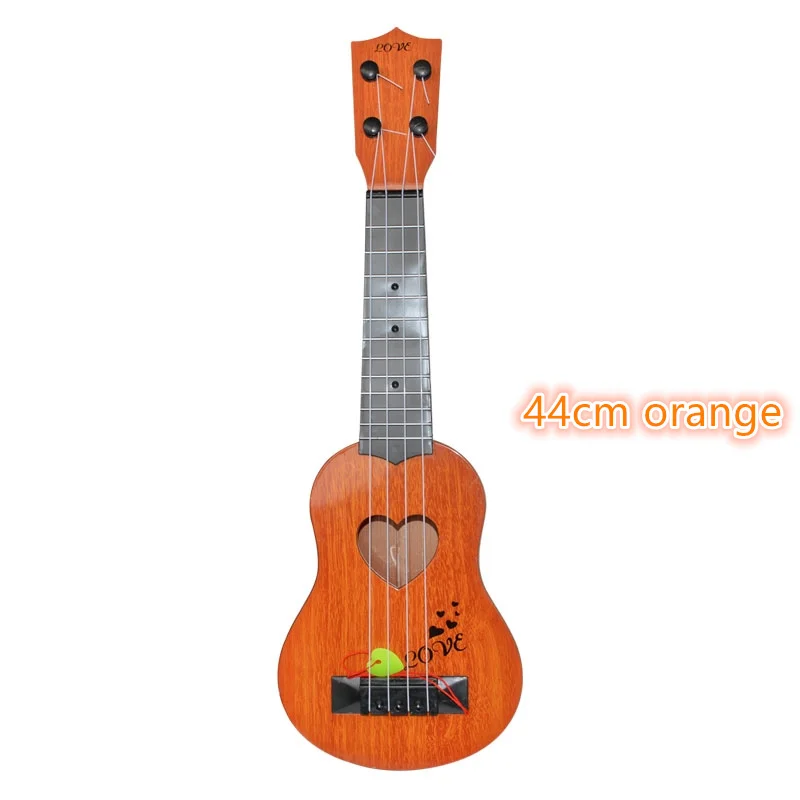 orange-44cm 39 см/44 см мини-укулеле игрушечная гитара Детские Классические игрушки Симпатичные Хлопушка образовательные игрушки развитие детей подарок на день рождения - Цвет: orange-44cm