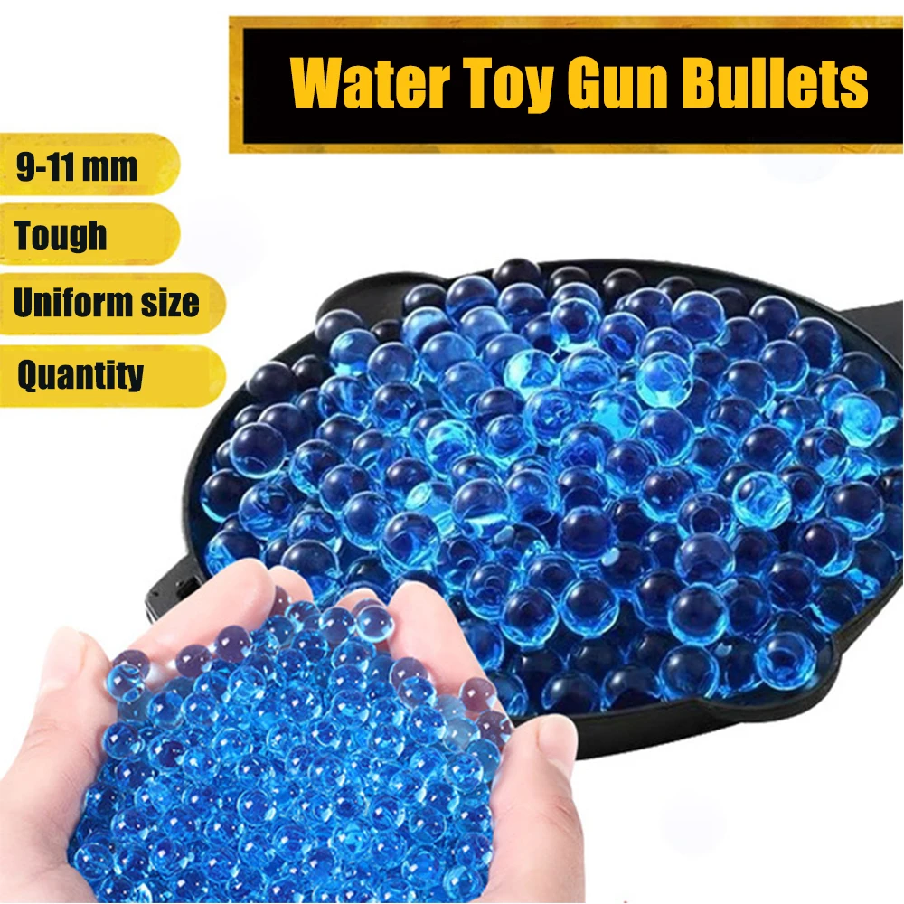 

10000Pcs 9-11mm Water Bullet Toys Gun Accessories Soft Bullets Growing Gel Balls Bullet for Water Gun Toys Grow Balls Boys Toys/