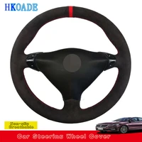 customize diy soft suede leather car accessories steering wheel cover for porsche 911 986 996 carrera boxster s car interior