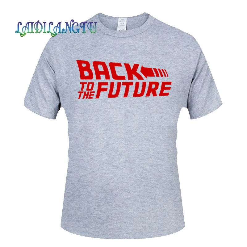 Мужские футболки мода 2019 Назад в будущее Марти Mcfly Emmett коричневые