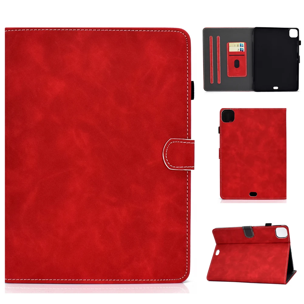 

For Apple iPad Air 4 10.9 2020 A2316 Tablet Smart Wallet Case Leather Stand Protective Cover Card Slot with Non-Slip Strip