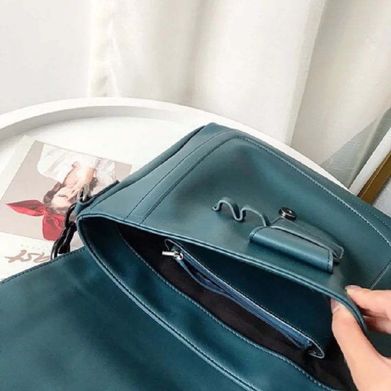 2019 Новая модная женская Большая вместительная простая сумка на плечо Женская