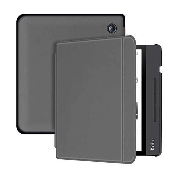 grey Чехол для Tolino Vision 5 eReaders из искусственной кожи чехол для Tolino vision 5 7 дюймов тонкий защитный чехол sleepover - Цвет: grey