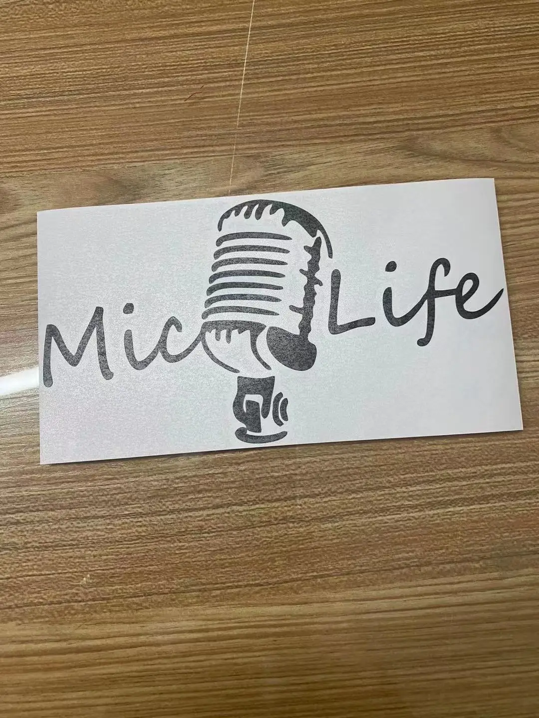 Наклейка Mic Life с микрофоном искусство картина наклейка виниловые декоративные