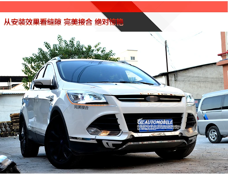 Автомобильный Стайлинг для Hoofd лампы voor Ford Kuga koplampen 2013 Escape led drl H7 hid Bi-Xenon dubbele объектив dimlicht