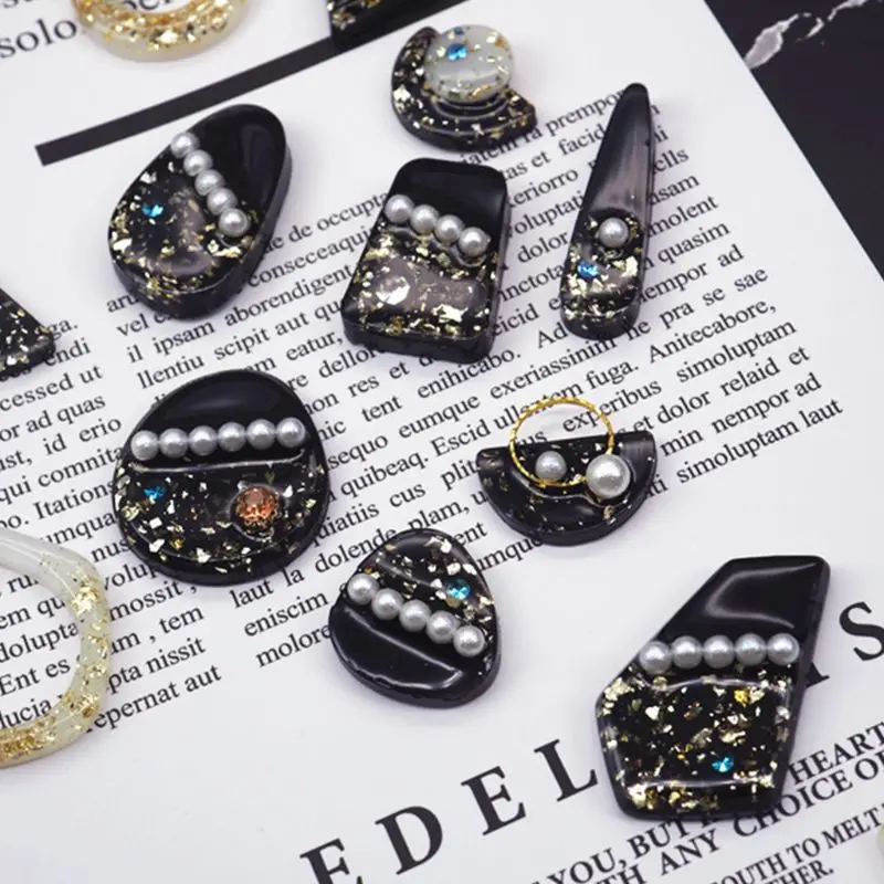 

1 Set Crystal Epoxy Resin Mold Earring Pendant Casting Silicone Mould Handmade