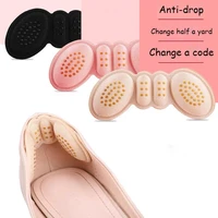 1pairs heel insoles pads for women high heel shoes adhesive liner grip heels protector sticker foot pain relief care insert pad