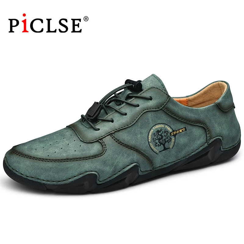 

Размера плюс; Модные мужские лоферы; Разделение кожаные ботинки мужские ботинки в повседневном стиле; «дышащие» туфли мокасины, обувь для в...