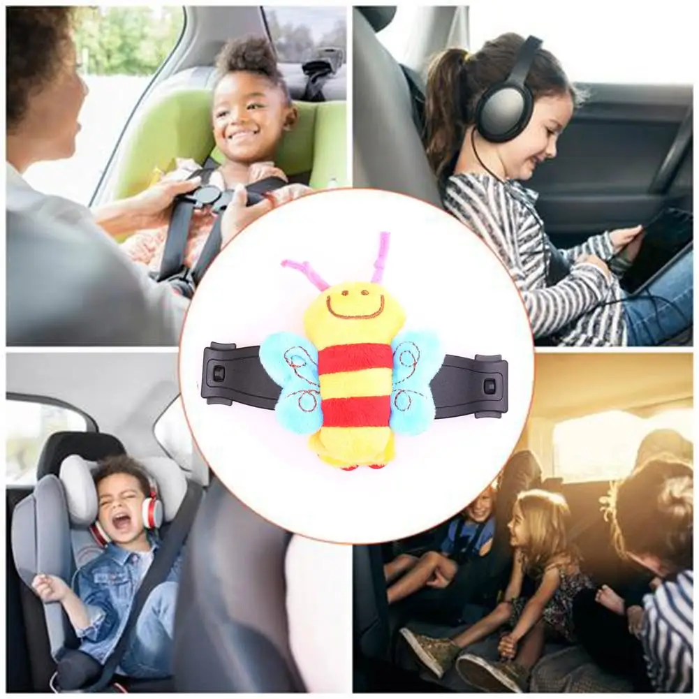 Car-Styling Cartoon Baby Safety Car Seat Strap Seat Belt for Child Harness Chest Harness Clip Safe Child Clip Safe Buckle 1pc