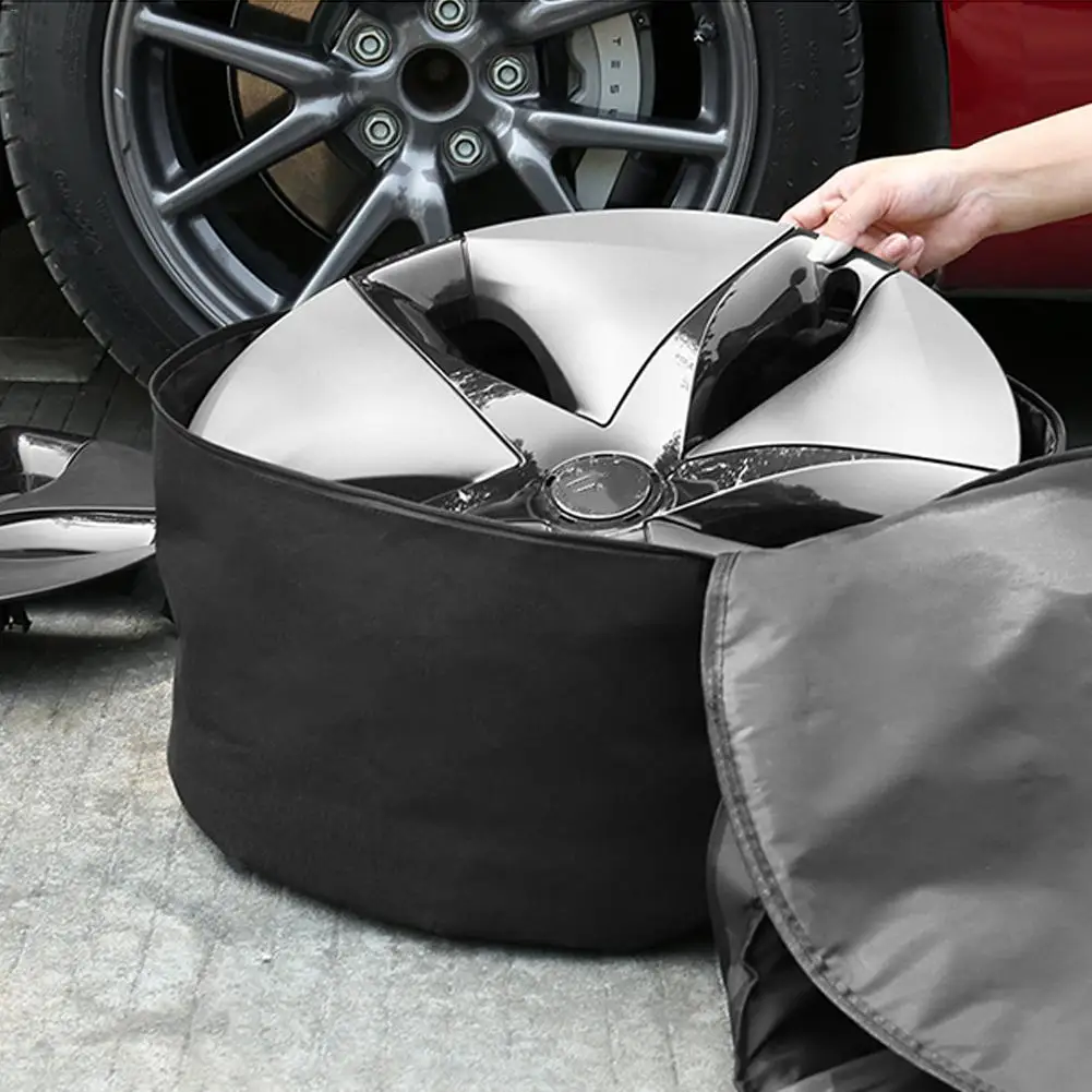 

Wheel Storage Bag Hubcap Tire Protection Cover Waterproof Storage Bags Uv-Proof Wheel Protective Storage Bags For Tesla Model3