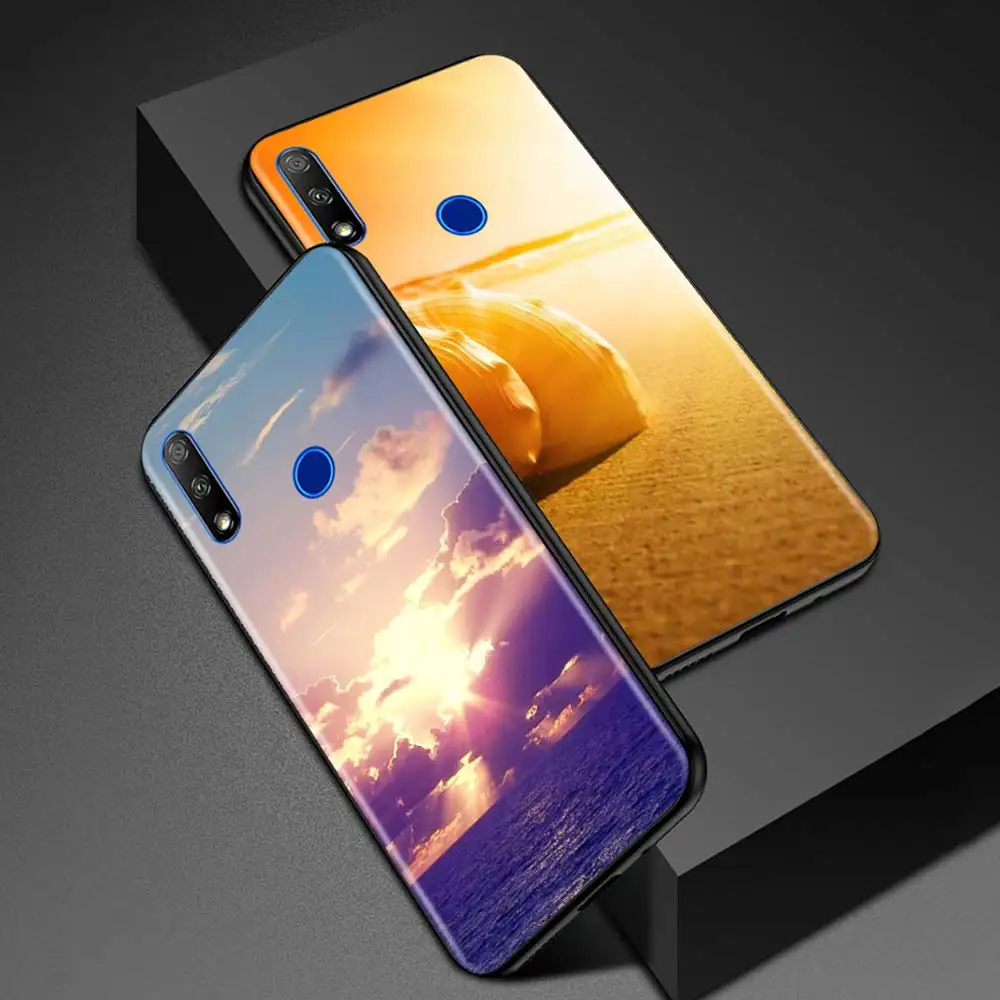 Чехол С закатом моря для Huawei Honor 30 20 10 Pro Lite Youth Plus 30i 20e 20s чехол телефона силиконовый
