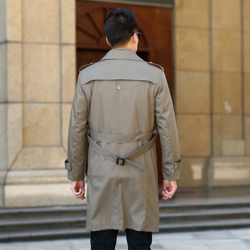 Два в одном Тренч Мужская брендовая одежда Высокое качество мужской s 2019 модная