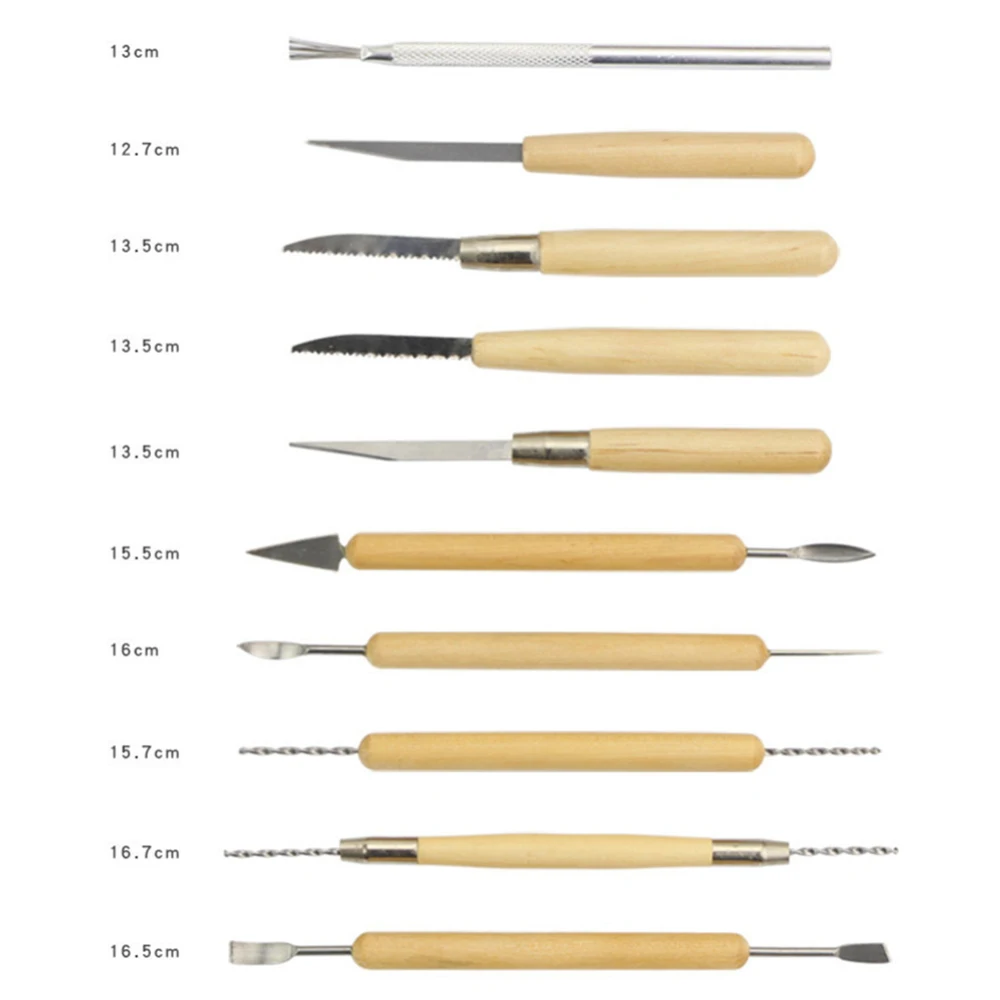 Высокое качество 22 шт деревянная ручка глина скульптурный набор инструментов