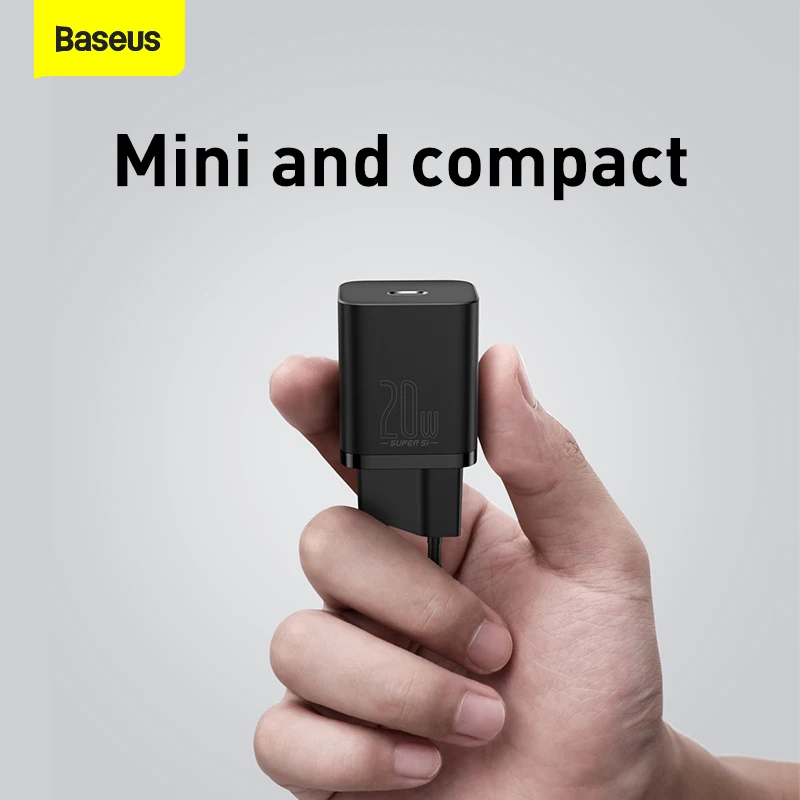 Baseus-cargador USB tipo C para m&oacute;vil, dispositivo de carga r&aacute;pida QC3.0, compatible con iPhone 12 Pro Max, 20W, PD Super Si-2