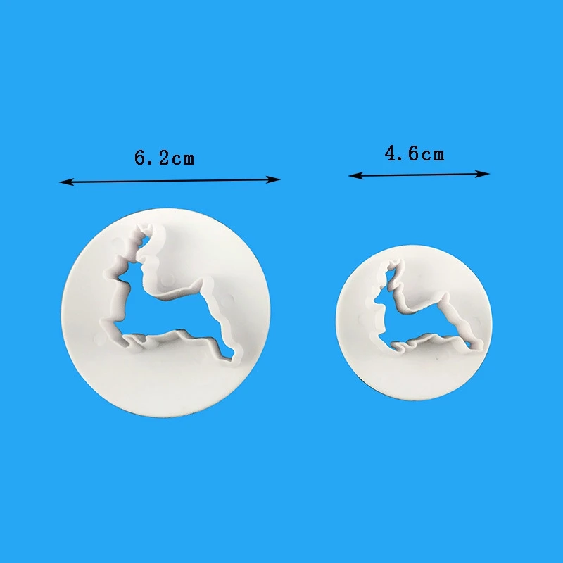 Рождественская форма в виде оленя для печенья 2 шт. | Дом и сад