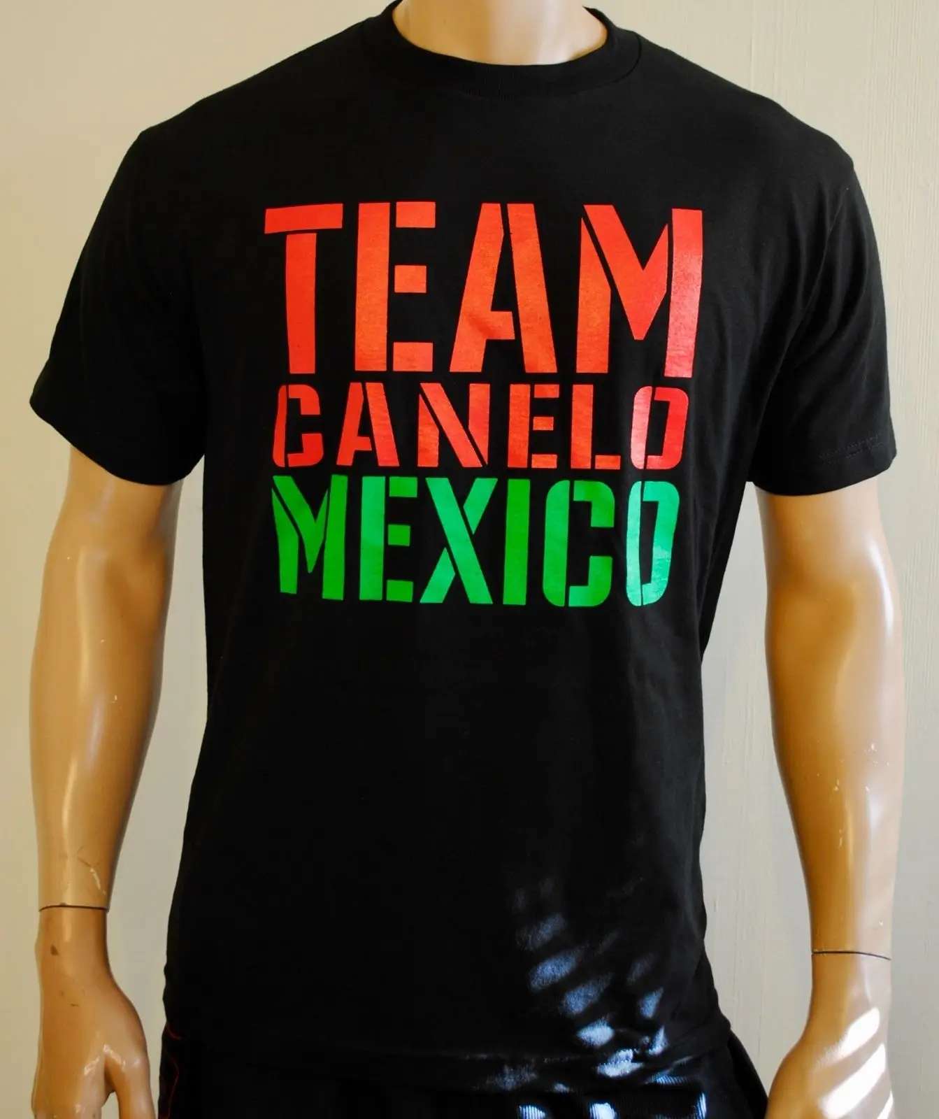 Team Canelo Мужская футболка Chavez Jr боксерская Мехико черные топы оптовая продажа