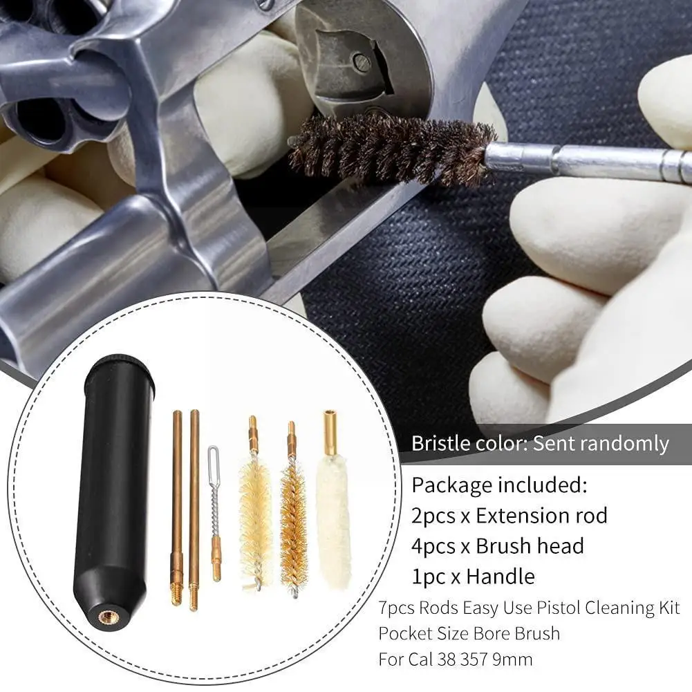 

7Pcs/set Outdoor Tactical Hunting Cleaning Kit Portable Portable Set Cleaning Brush Professional Tactical Tool Cleaning T0T9