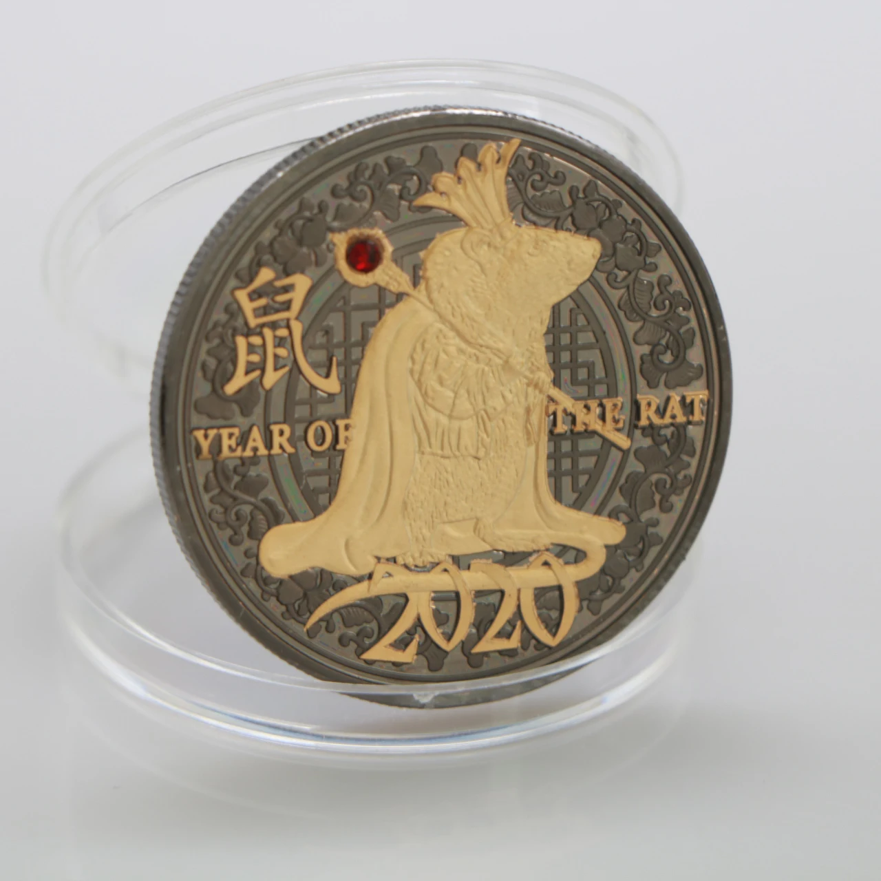 5pcs/lot 2020 Rat Year Challenge Coin Chinese Zodiac Souvenir Collection Art Craft Drop Shipping | Дом и сад