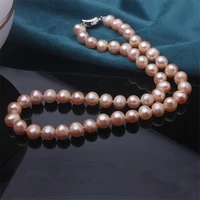 high end real pearl bead choker pearl necklace for women fashion bohemian colorful strand short collar necklace beach party gift